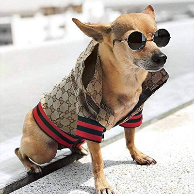  Luxury classic dog designer pet Jacket - Dog Gucci Jacket