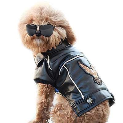 Dog Pet Clothes Leather Jacket - NACOCO Dog Motorcycle winter Jacket  