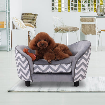 PawHut Pet Soft Warm Sofa - Dog Sleeping Bed