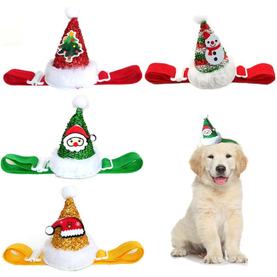 Christmas Dog headband - Dog Hat Pet Caps